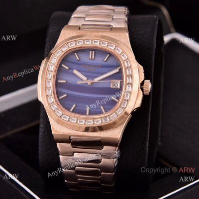 Copy Patek Philippe Nautilus 40mm Watches New Purple Dial